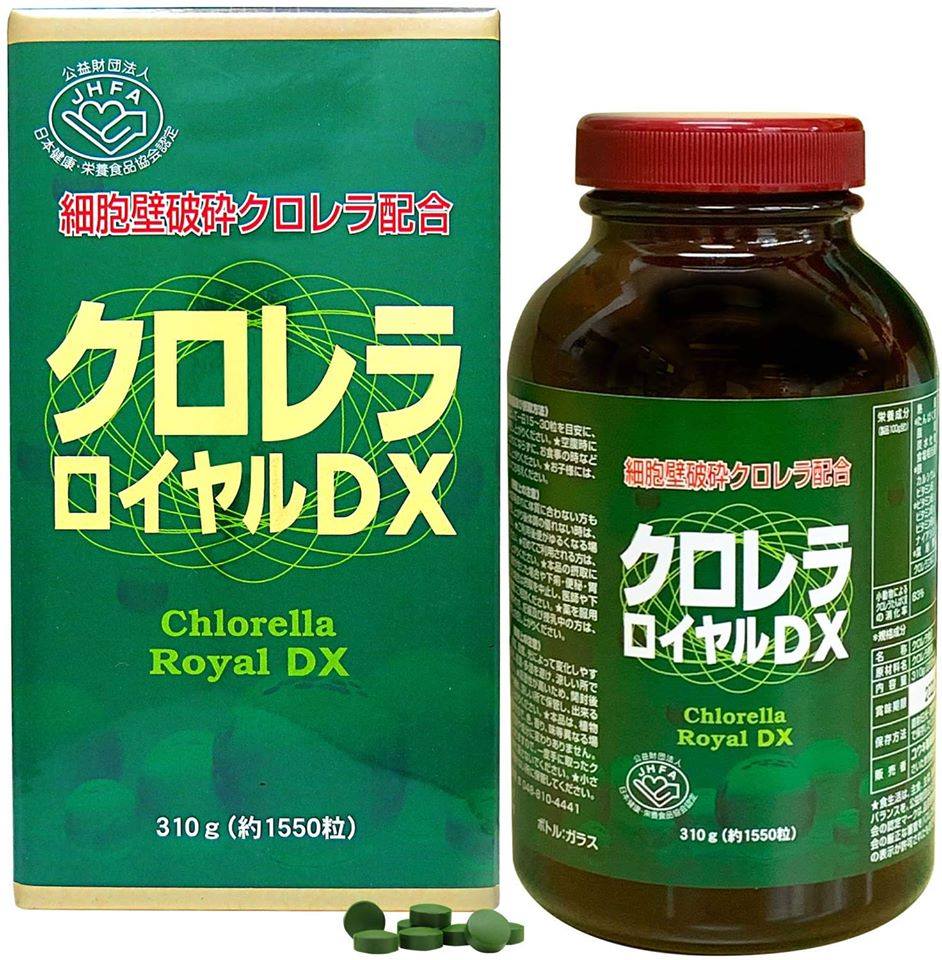 Tảo Xoắn Chlorella Royal DX Nhật Bản 1550v