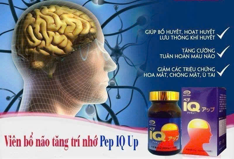 Viên bổ não tăng cường trí nhớ Pep IQ Up Nhật Bản