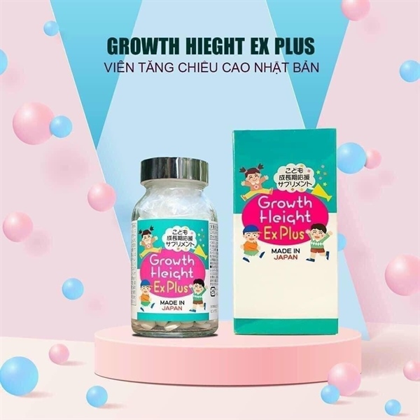Viên uống hỗ trợ tăng chiều cao GH EX Plus 300 cho bé từ 3 tuổi