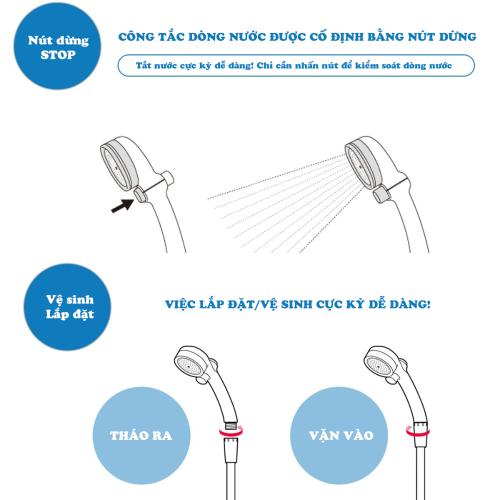 Vòi Sen Tắm Takagi WS JSA021AS – Tia Nước Mạnh, Tiết Kiệm Nước, Chuẩn Nhật