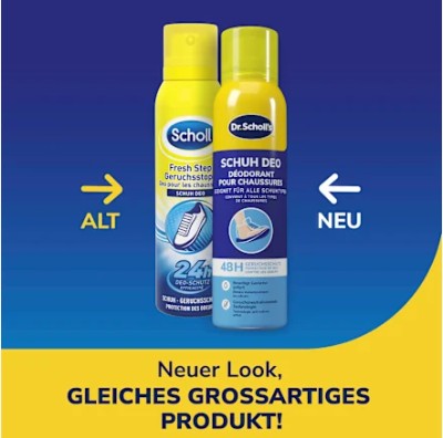Xịt Khử Mùi Chân Scholl Fuß Deo Spray Fresh Step 150ml – Khô Thoáng, Tự Tin Suốt 24h
