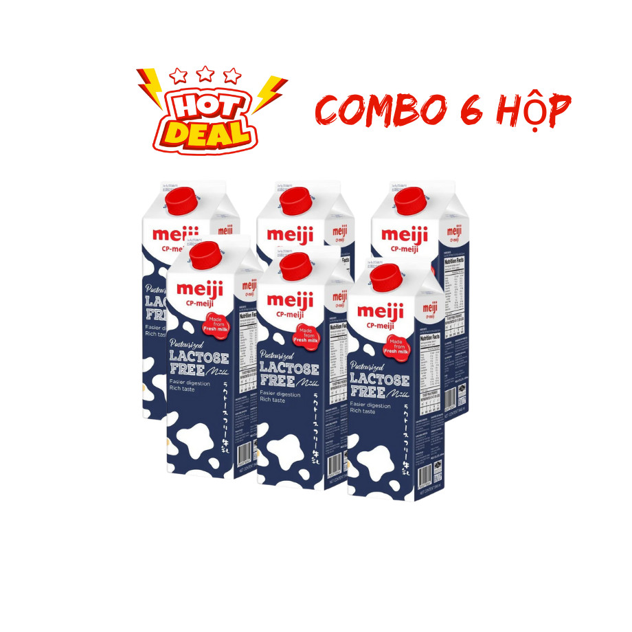 Sữa Tươi Thanh Trùng Không Lactose Meiji 946ml - Lactose Free