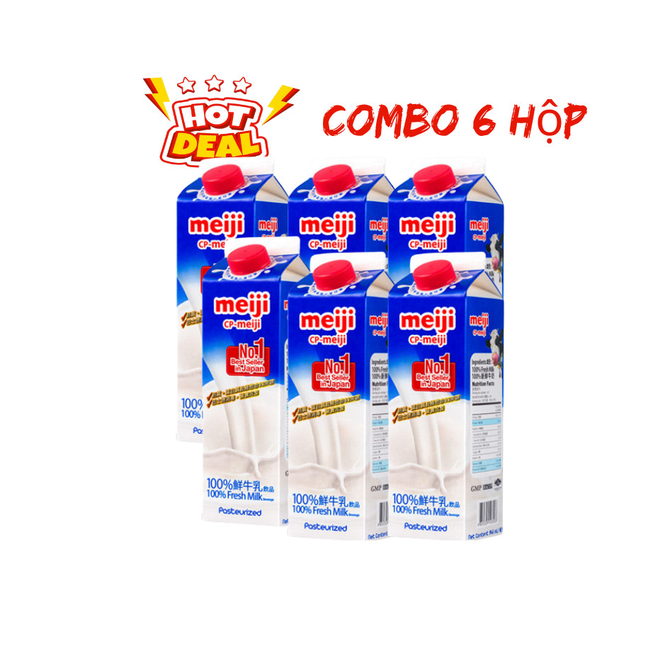 Sữa Tươi Thanh Trùng Nguyên Chất Meiji 946ml