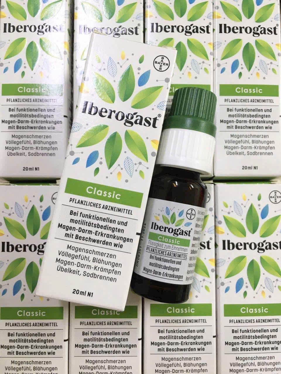 Thuốc Iberogast hỗ trợ viêm loét dạ dầy, đầy hơi, chướng bụng, trào ngược