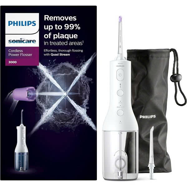 Tăm Nước Philips HX3826/31 Sonicare 3000 – Làm Sạch Răng Miệng Hiệu Quả Với Công Nghệ Sóng Âm