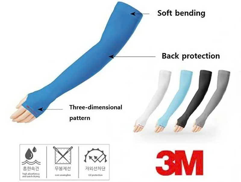 Ống tay chống nắng xỏ ngón 3M Mipan AquaX UV Protection Cool Wristlet PS2000H