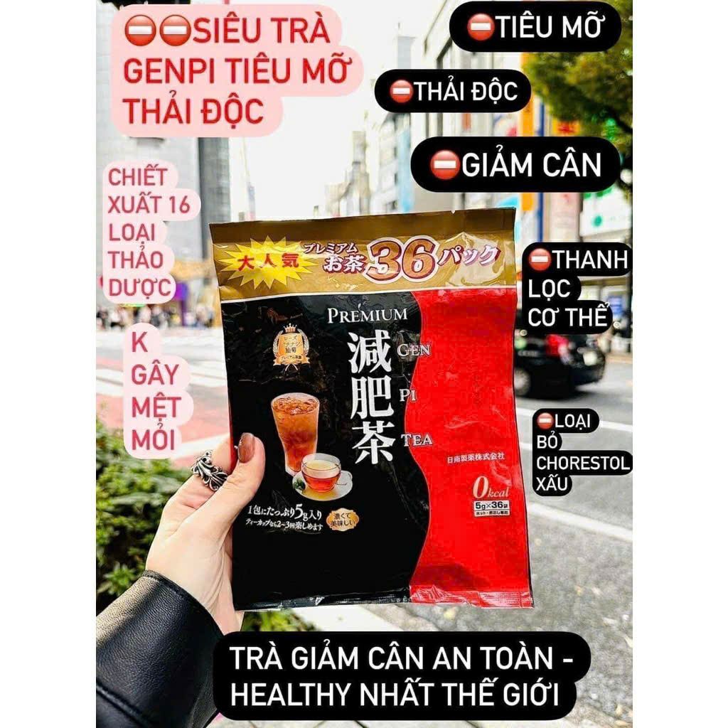 Trà giảm cân Genpi – Bí quyết dáng đẹp tự nhiên, an toàn cho sức khỏe