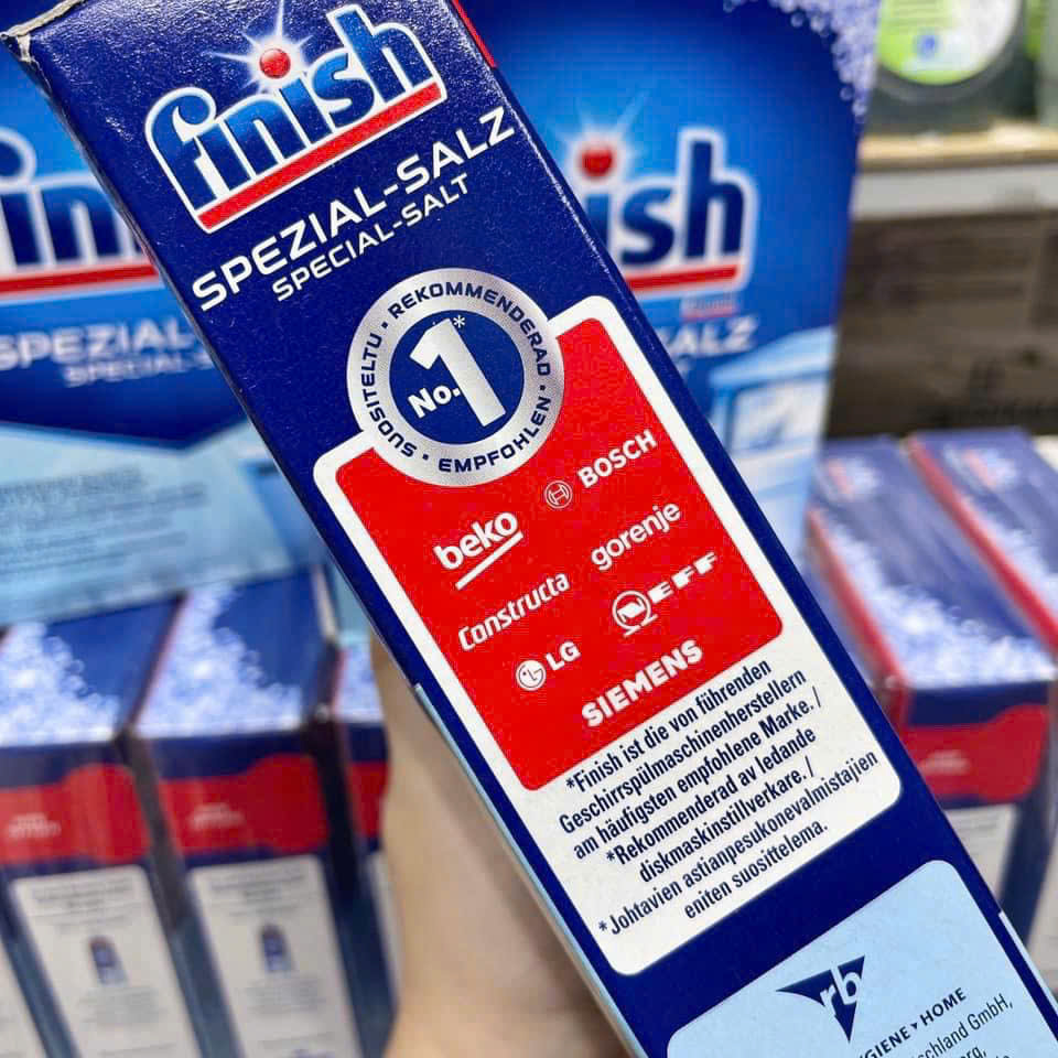 Muối Rửa Bát Finish 1.2kg – Làm Mềm Nước, Bảo Vệ Máy Rửa Bát Tốt Hơn | Hàng Nội Địa Đức