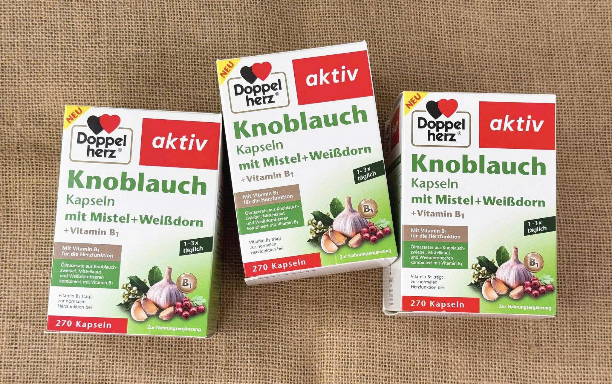 Viên Nang Tỏi Cô Đặc Doppelherz Knoblauch 480 Viên – Hỗ Trợ Tim Mạch & Huyết Áp Hiệu Quả