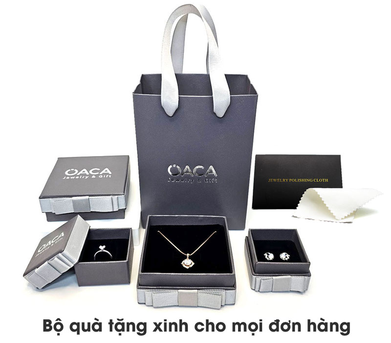 Tặng túi và hộp đựng trang sức xinh OACA cho mọi đơn hàng