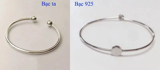 Bạc ta 999 và bạc Italia 925