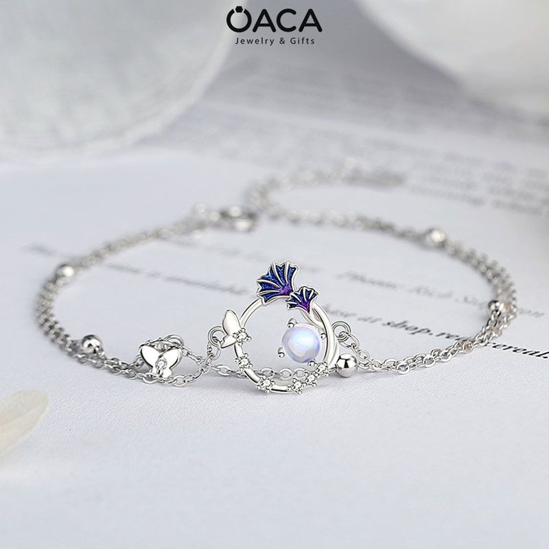 Lắc tay bạc S925 hình bướm xinh 