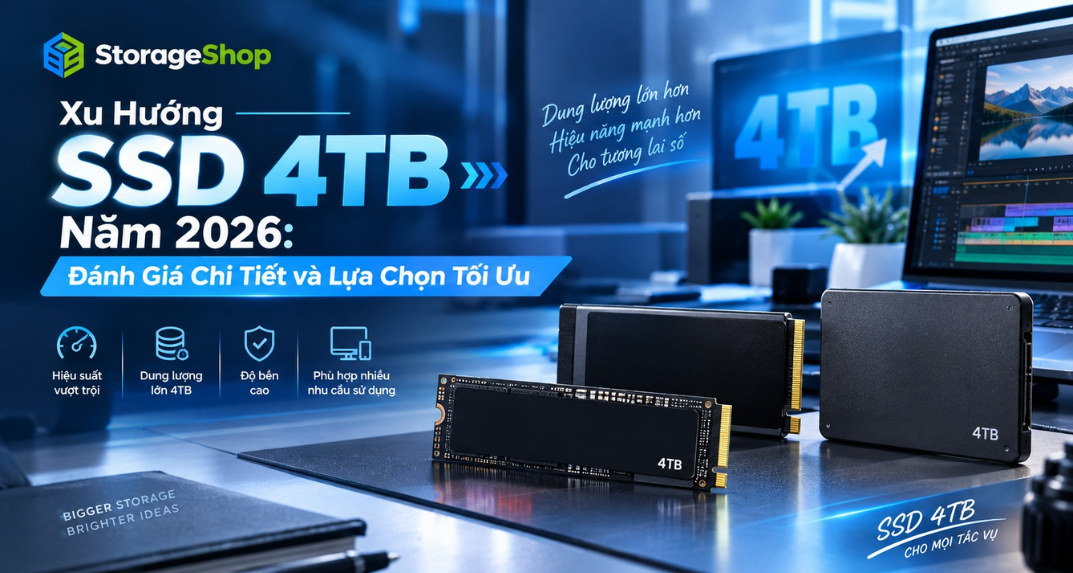 Xu Hướng SSD 4TB Năm 2026: Đánh Giá Chi Tiết và Lựa Chọn Tối Ưu