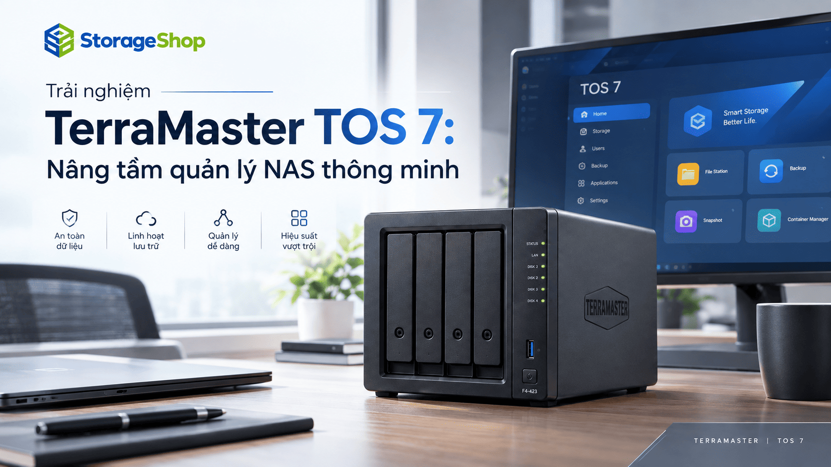 Trải nghiệm TerraMaster TOS 7: Nâng tầm quản lý NAS thông minh