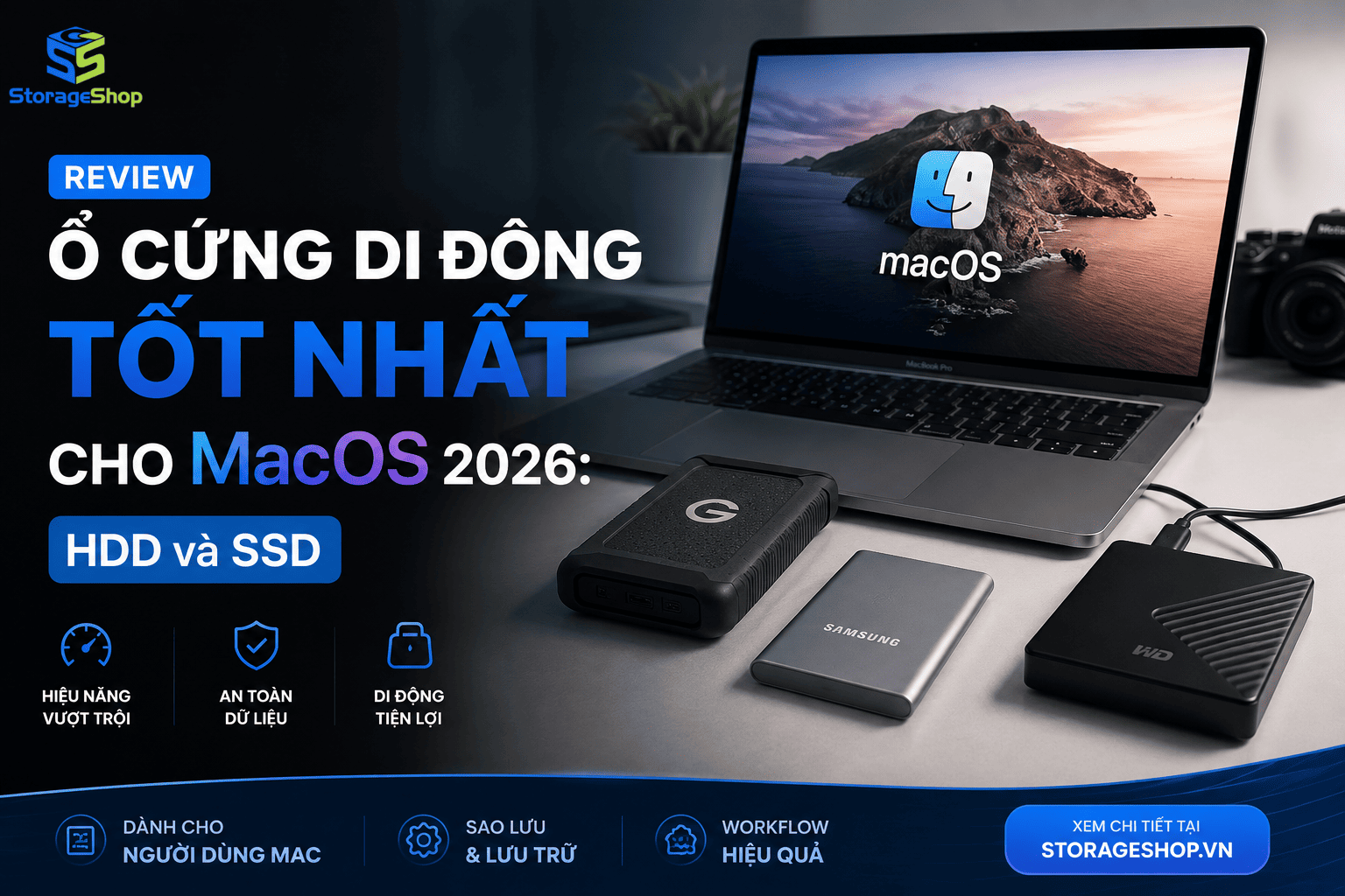 Review Ổ Cứng Di Động Tốt Nhất Cho MacOS 2026: HDD và SSD