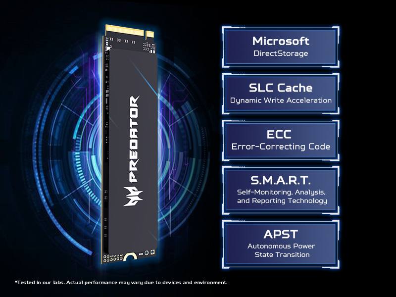 ổ cứng ssd predator gm9000 pcie gen 5 nvme 2.0