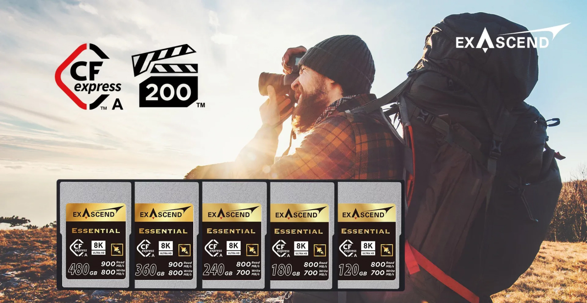 thẻ nhớ exascend essential cfexpress type-a 8k raw