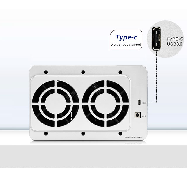das 5 khay terramaster d5-300 cổng usb-c