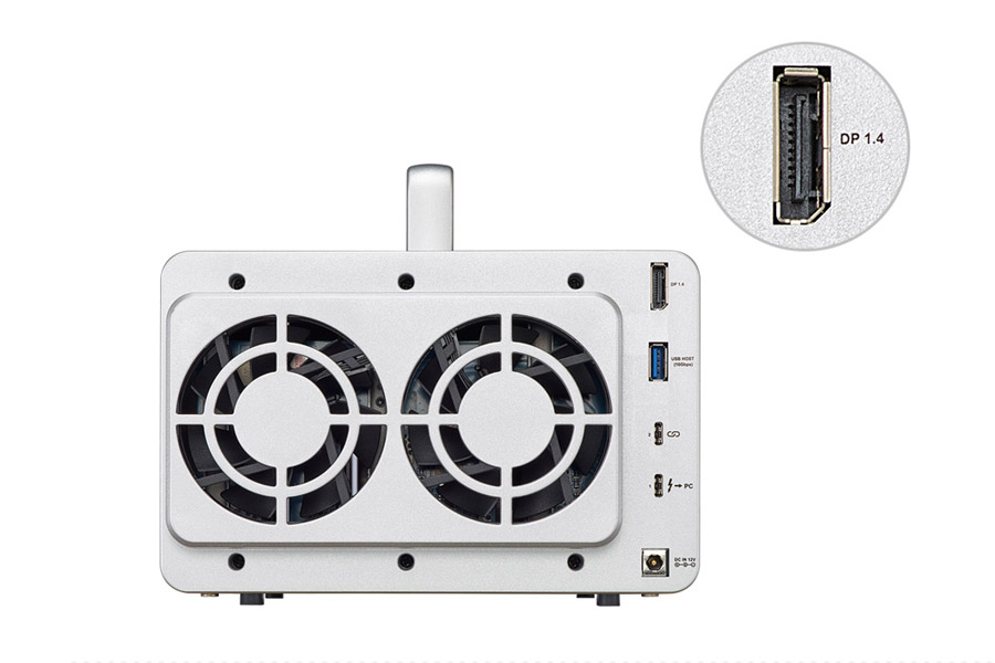 das terramaster d5 thunderbolt 3 5-bay cổng DP