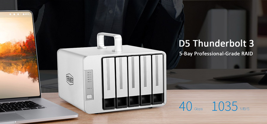 das terramaster d5 thunderbolt 3 5-bay