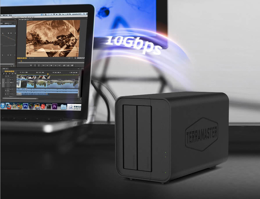 das terramaster d2-320 2 khay usb 3.2 gen 2 10gbps