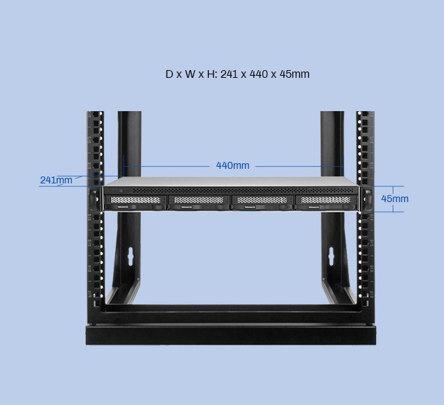 das rachmount terramaster d4-320u rackmount