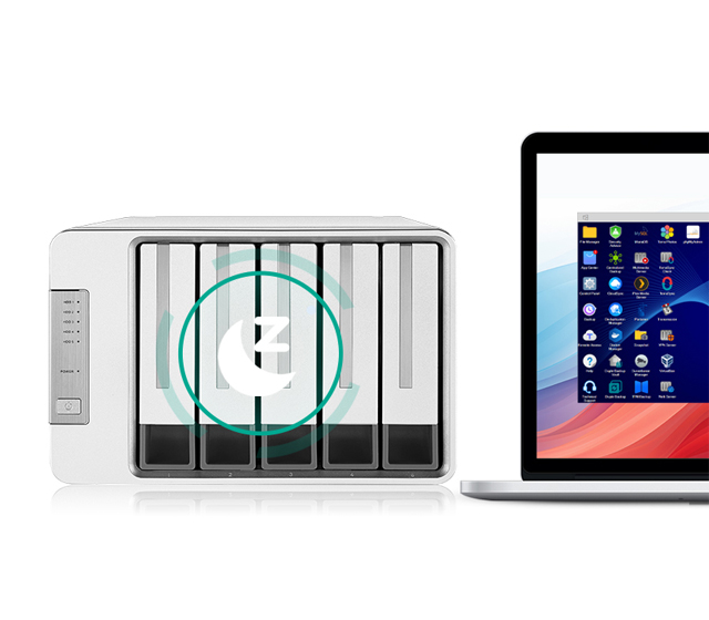 das terramaster d5-310 5-bay 5 chế độ sleep ổ đĩa