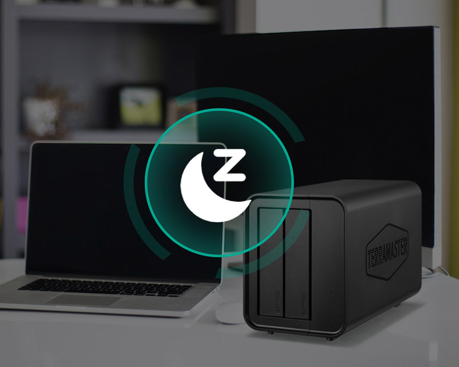 terramaster d5 hybrid chế độ sleep ổ cứng