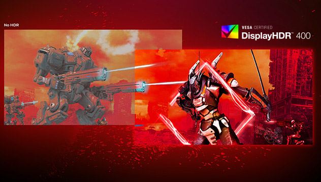 màn hình aoc displayhdr 400 đạt chứng nhận vega