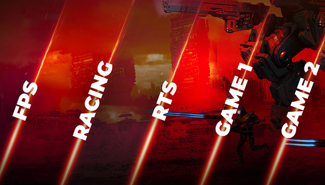 chế độ game mode của màn hình gaming aoc