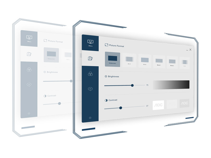 cài đặt màn hình aoc bằng tính năng i-menu