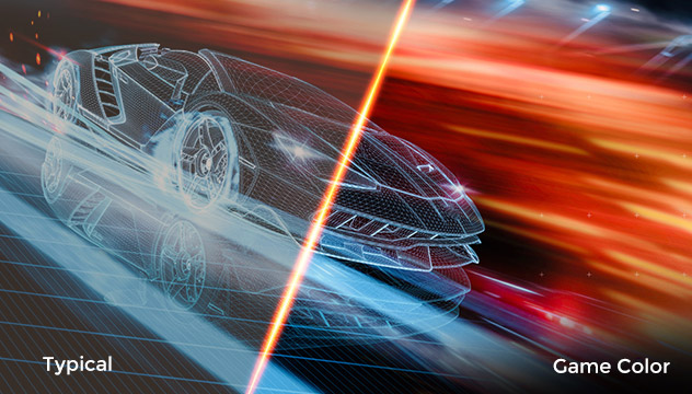 man hinh choi game aoc cong nghe game color