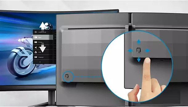 phím điều khiển trên màn hình philips