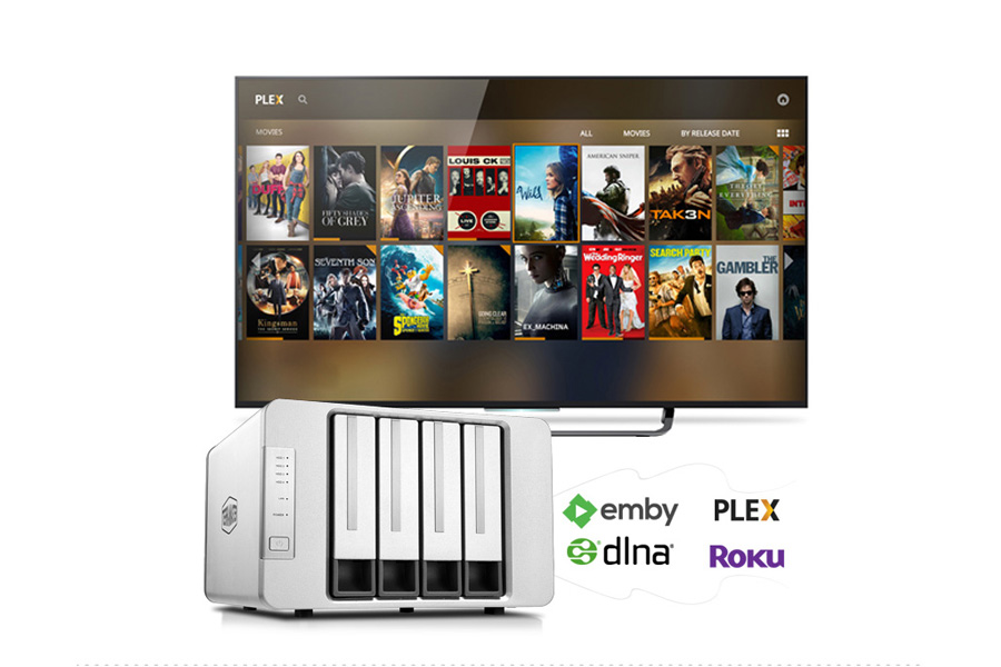 nas terramaster f4-210 trung tâm đa phương tiện