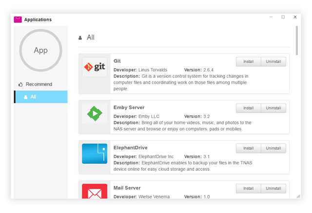 nhiều ứng dụng miễn phí trên server nas terramaster