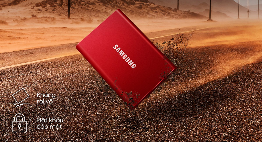 ổ cứng ssd samsung t7 bảo hành 3 năm