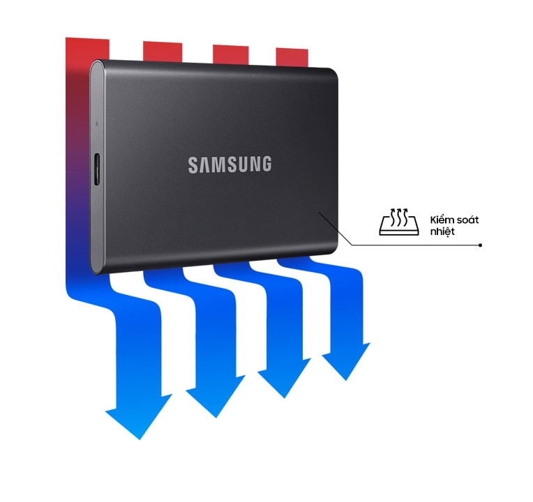 ổ cứng ssd samsung t7 tản nhiệt hiệu quả