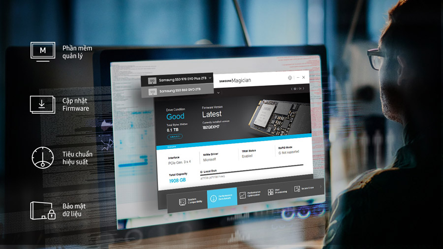 phần mềm quản lý ổ cứng samsung ssd
