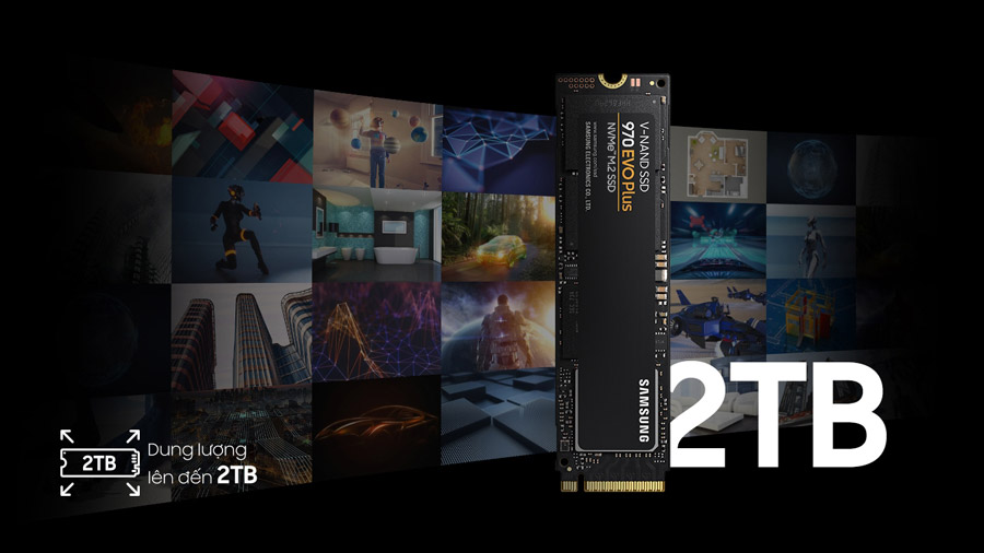ssd samsung 970 evo plus pcie 3 nvme dung lượng 2tb
