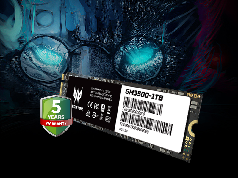 ổ cứng ssd predator gm3500 bảo hành 5 năm