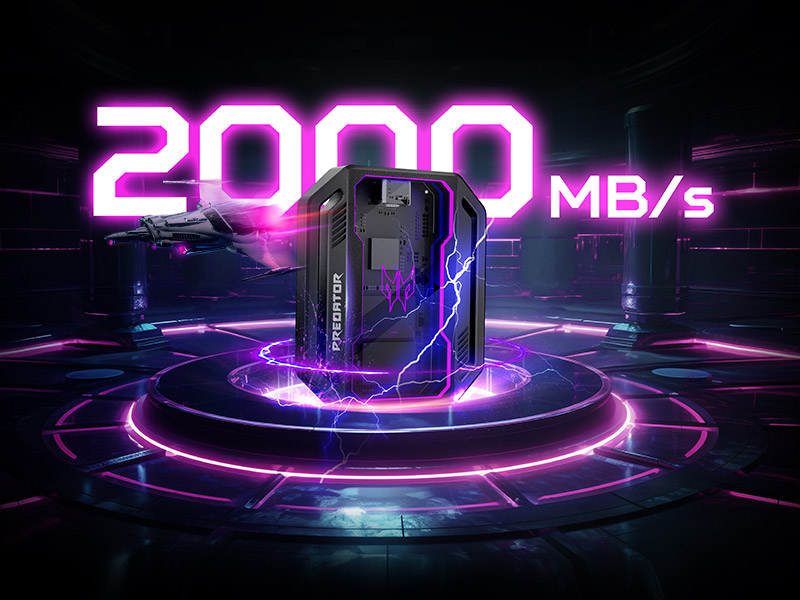 ổ cứng game ssd di động predator gp30 usb-c chính hãng