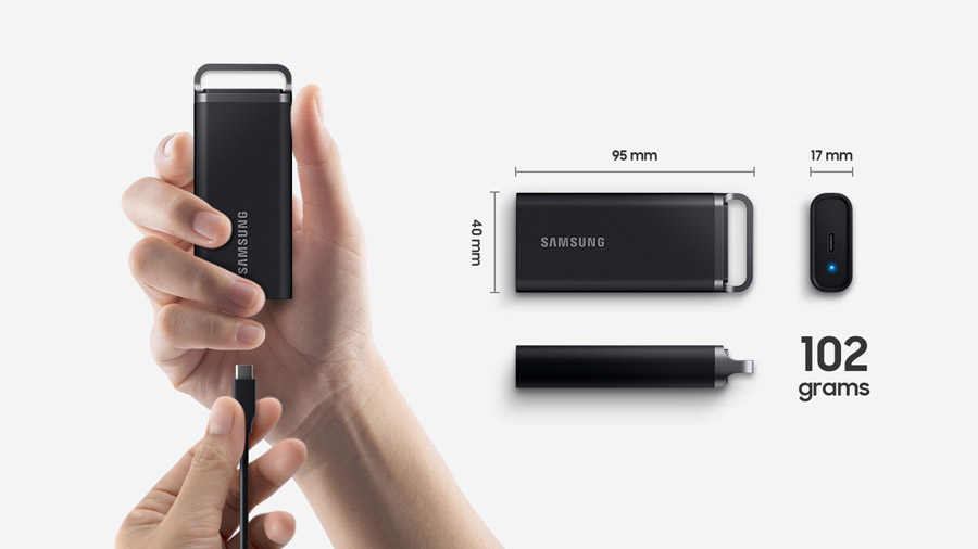 ổ cứng ssd di động samsung t5 evo size