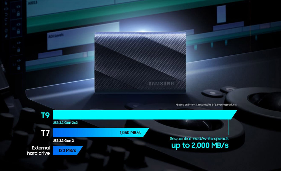 ổ cứng ssd samsung t9 tốc độ 2000mb/s