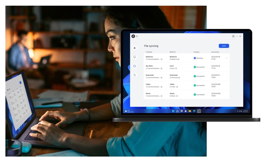 đồng bộ dữ liệu trên nhiều thiết bị với beedrive