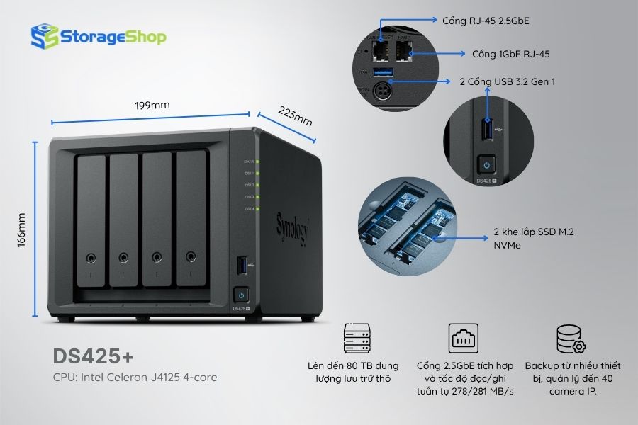 nas synology diskstation ds425+