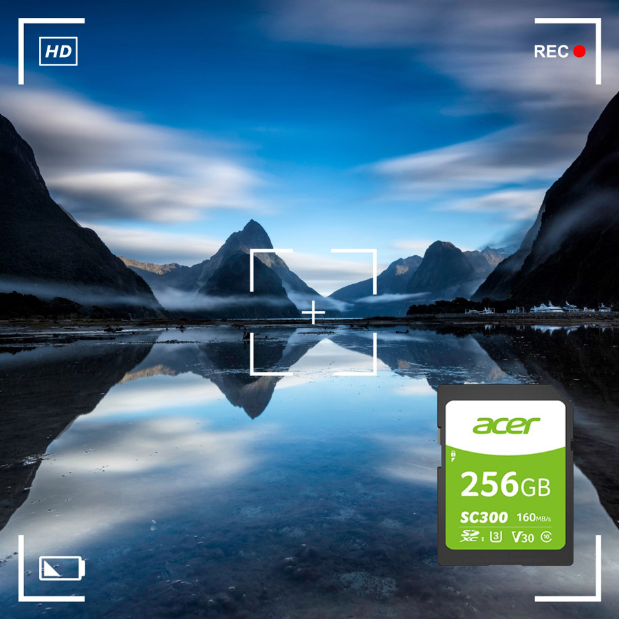 thẻ nhớ sd acer sc300 v30 ush-i 4k