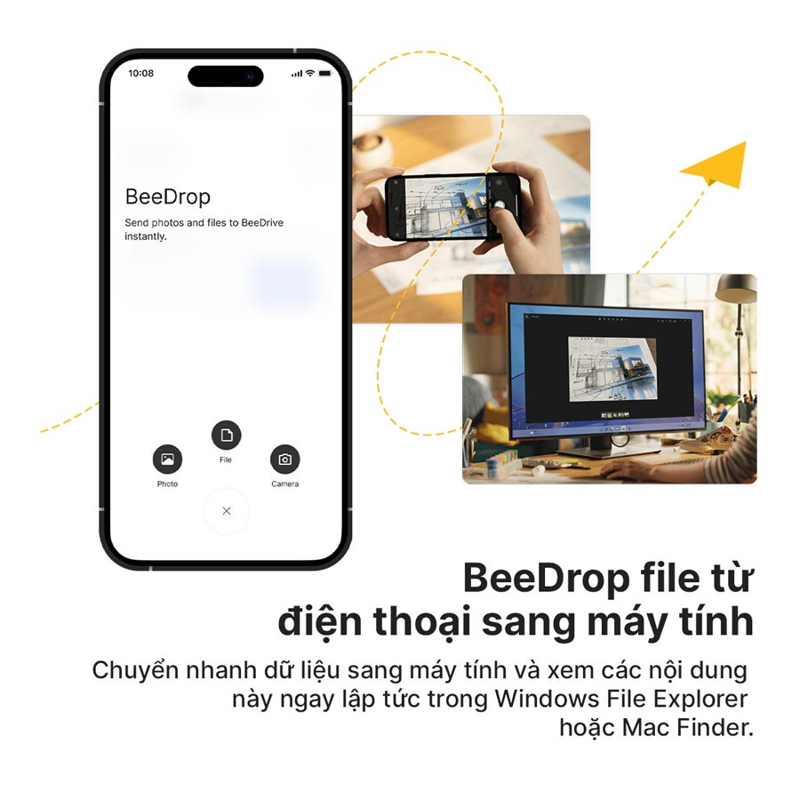 ứng dụng beedrive dành cho điện thoại di động