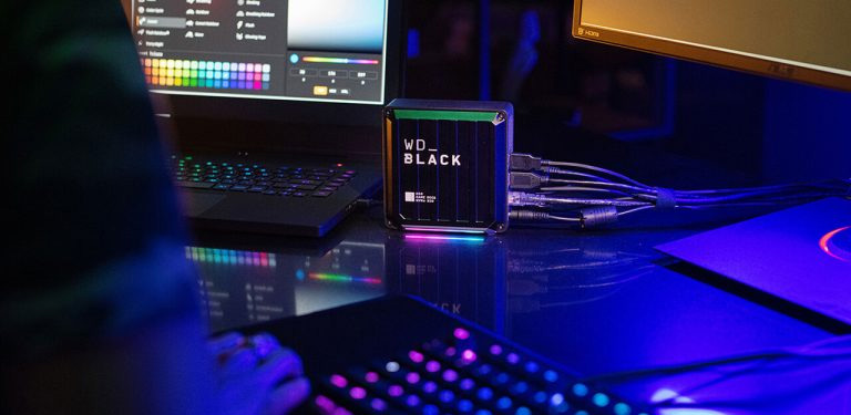 ổ cứng game ssd nvme wd_black d50 thunderbolt 3 led rgb