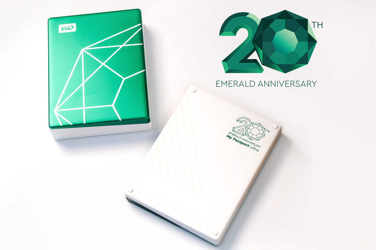 wd my passport ultra green phiên bản kỷ niệm 20 năm