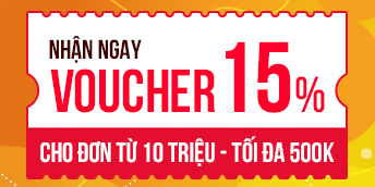 Nhận ngay voucher 15% tối đa 500k